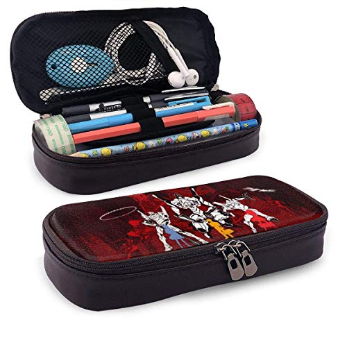 Preisvergleich Produktbild Federmäppchen Großraumspeicher Stift Bleistiftbeutel Schreibtisch Organizer Praktischer Taschenhalter mit Reißverschluss - Anime Evangelion Team