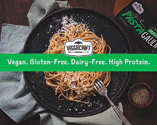 Veggiecraft Farms Cauliflower Pasta Combo Pack | 14g Protein, Gluten-Free, Non-GMO | Healthy Plant Based Veggie Pasta Made With Cauliflower, Pea, Lentil Flour | Fiber, Iron, Potassium | 6 Pack