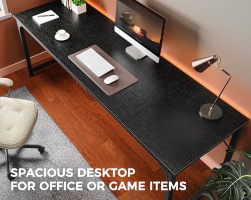 Image of Huuger Computer Desk, 86.6 Inch Home Office Desk
