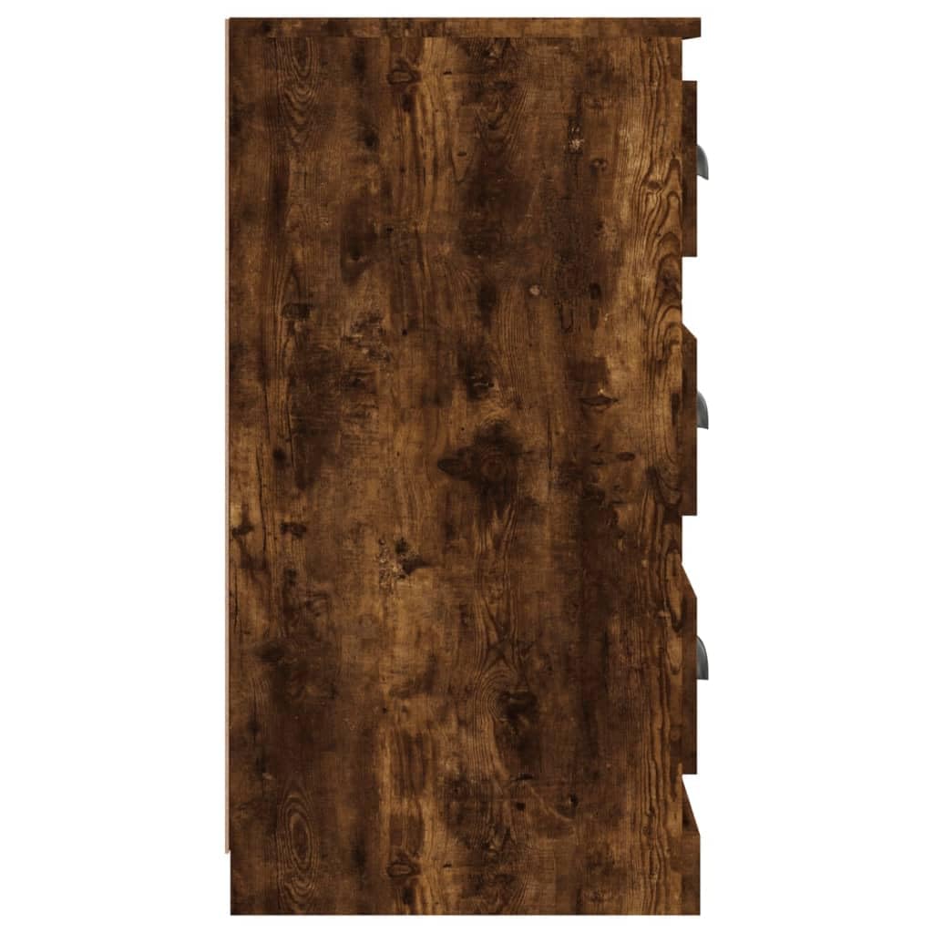 Credenza in legno e metallo, 70 x 35,5 x 67,5 cm, design moderno con ampio spazio di archiviazione, corridoio, cucina, camera da letto, soggiorno