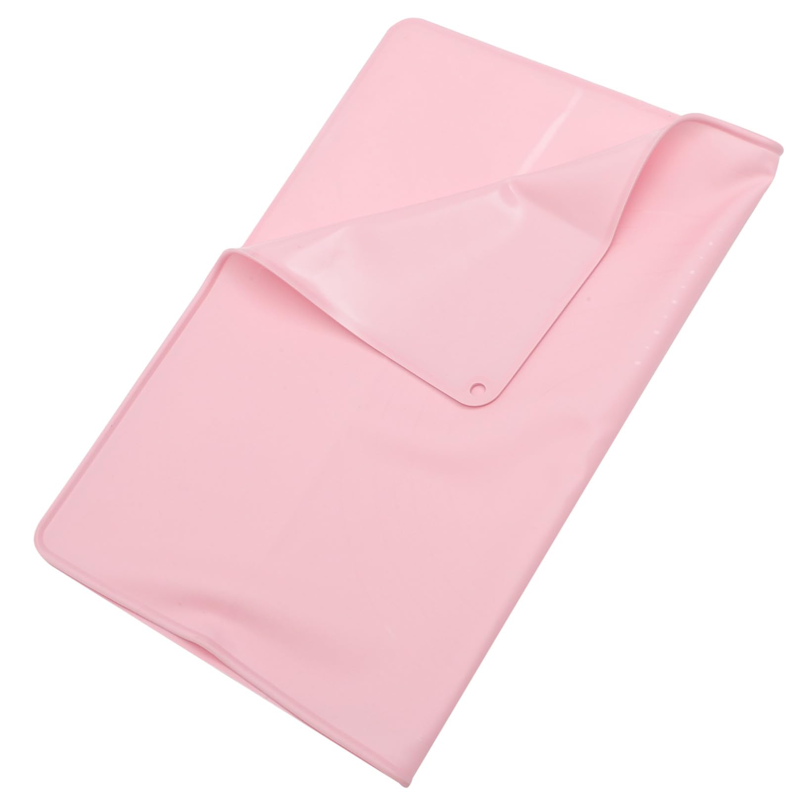 Hohopeti Silikon Teigmatte Rosa Rutschfeste Hitzebeständige Backmatte mit Maßskala Antihaftbeschichtet Wiederverwendbar für Teigkneten und Ausrollen zu Hause Gastronomie