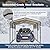 LZbeiteM Car Ports 10x15 Ft Heavy Duty - Prefab Metal Carport with Galvanized Steel Roof Steel Carport Kits Outdoor with Metal Roof (10x15 FT)