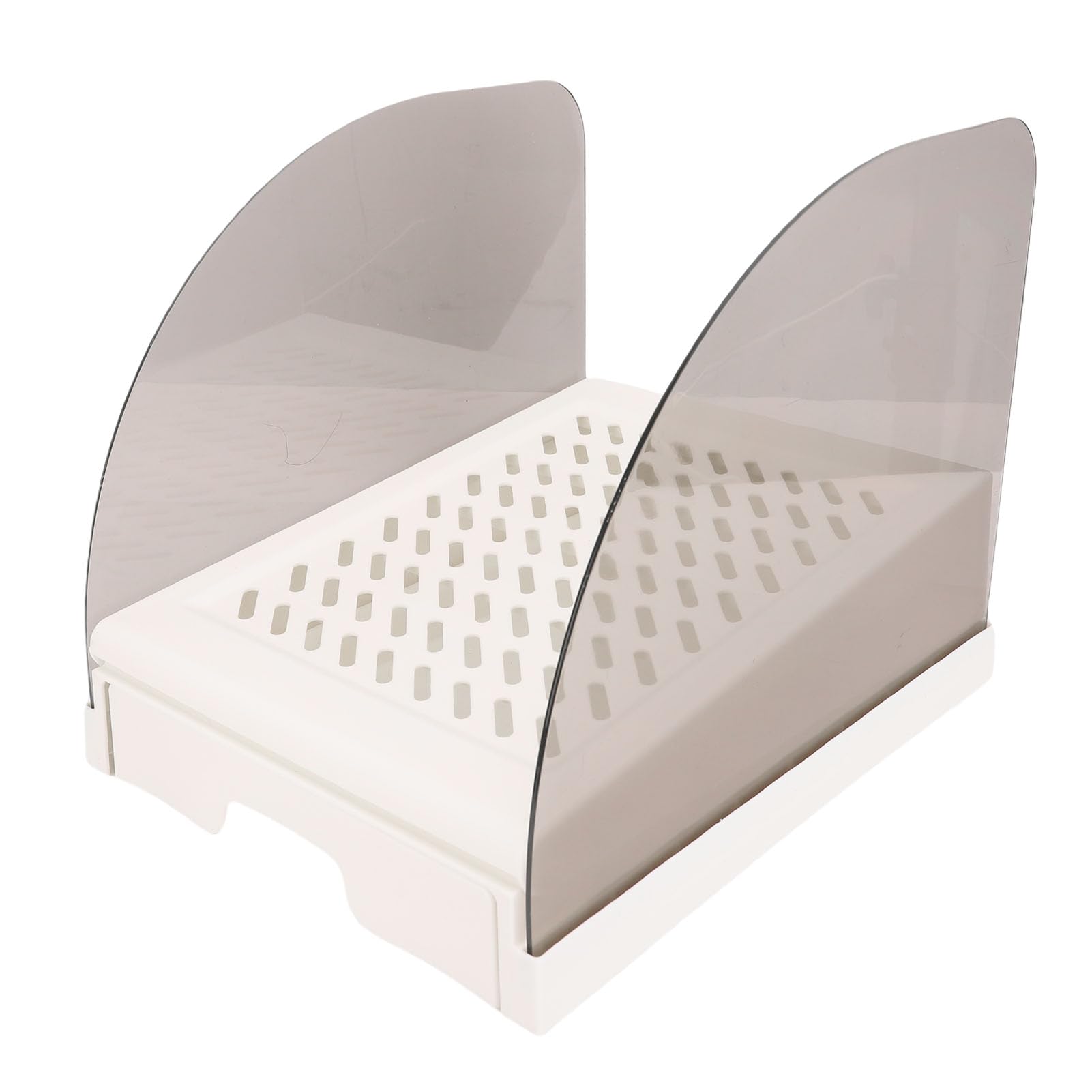 Katzentoilette Rampe, Einstellbare Höhe Erhöhte Katzentoilette Stufe Stuhl, Katzenstreu Rampe mit Schubladenleitungen für Kleine und ältere Katzen (White)