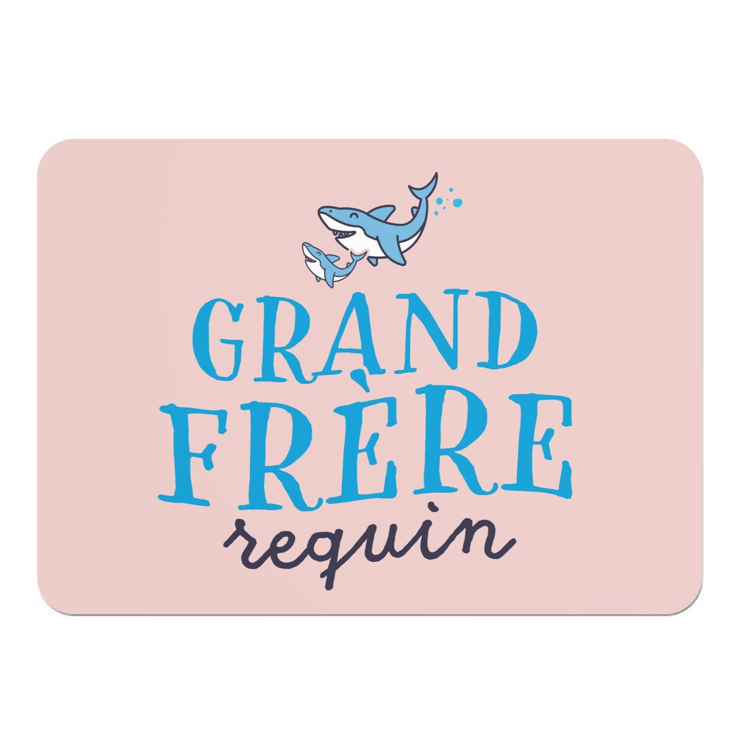 Sets de table en liège rose mer | Napperons de table enfant grand format x4