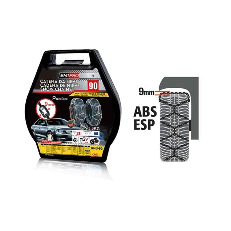 Chaînes à neige 180/80R15, 185/80R15,195/70R15,195/75R15,205/60R15,205/65R15,215/60R15,225/55R15,175/80R16, 175/7 5R16,195/65R16,205/55R16,205/60R16,215/55R16,225/50R16