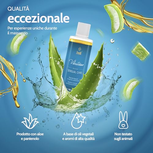 Vibratissimo “Sensual Care” 100 Ml, Olio Da Massaggio, Olio Per Il Corpo Con Aloe Vera - 4