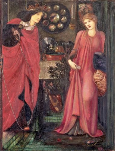 Tableau Edward Burne Jones Fair Rosamund pour habiller un grand mur vide de bureau