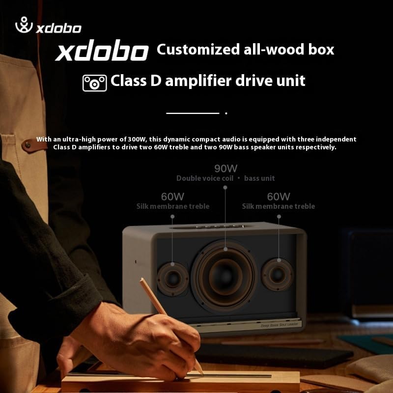 xdobo Mirage MAX Bluetooth Speaker, 320W High Power, Dual Voice Coil, 45W Fast Charging, Deep Bass, Portable Wireless Speaker - Image 2