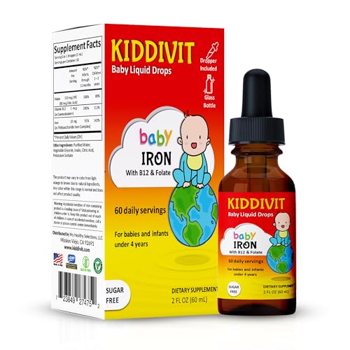 Kiddivit Baby Iron Drops with B12