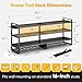 POKIPO Large Power Tool Organizer Wall Mount,4 Layers Heavy Duty Metal Loads 400lbs,Power Tool Shelf Battery Storage with 8 Cordless Drill Holder,Utility Racks for Garage Workshop