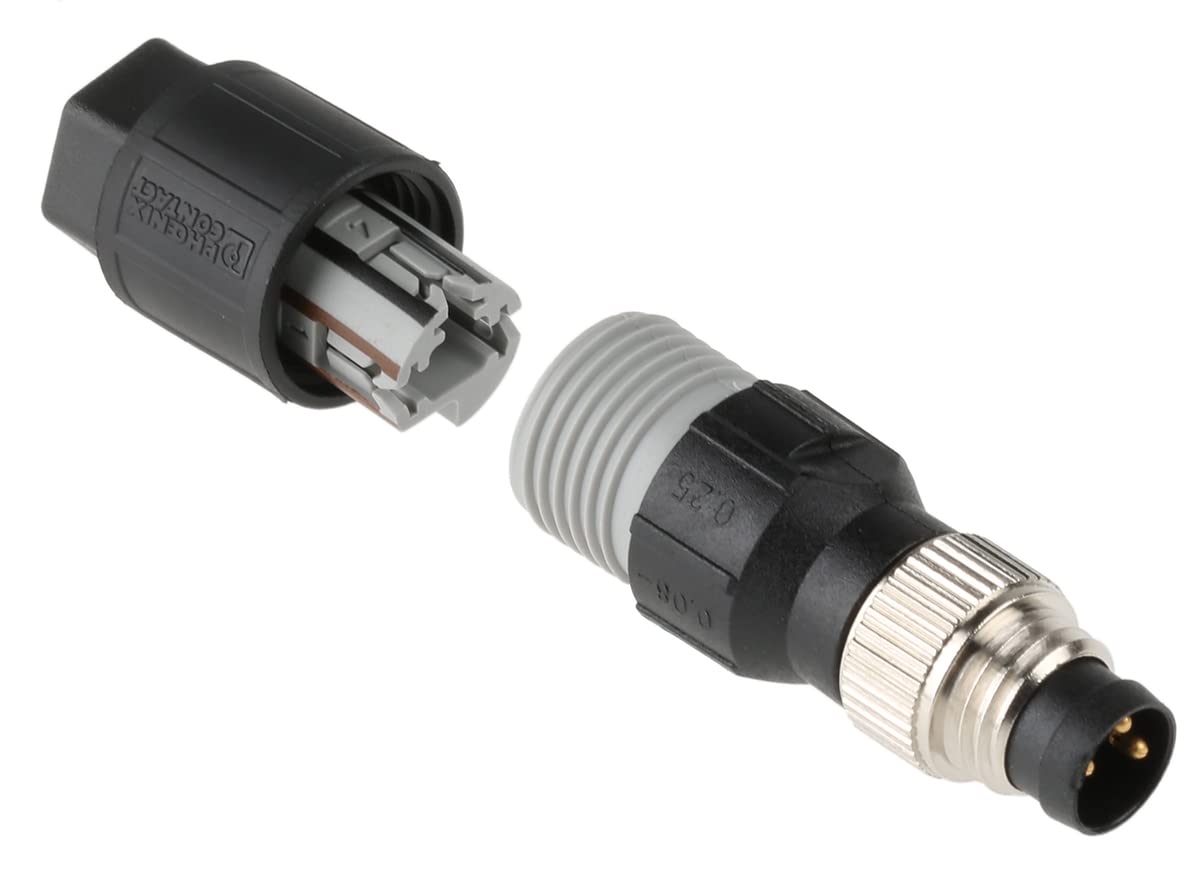 Phoenix Contact M8 Rundsteckverbinder Stecker 3-polig / 4A IP65 