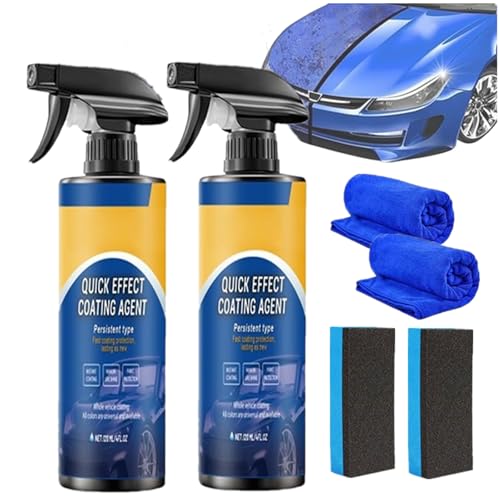 Drachenkind Autolack Spray, 2025 Neu Quick Effect Coating Agent, Multifunctional Coatings Renewal Sprays, Integriert Wiederherstellung, Aufhellung Und Schutz (2 PCS)