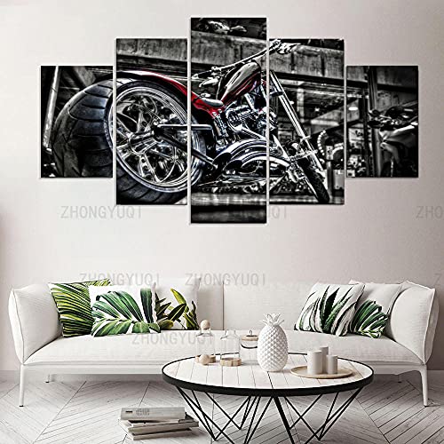 Tableaux deco murale salon moderne moto photographie d'art - 2