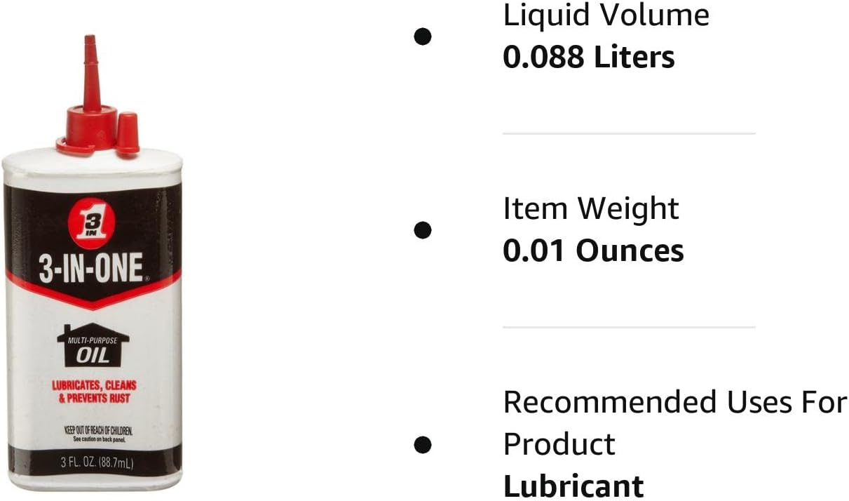 3-IN-ONE Multi-Purpose Oil, 3 OZ (Pack of 2)