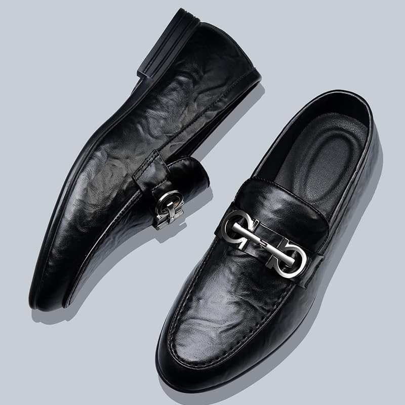 Men's Genuine Leather Oxford Shoes Comfortable Derby Modern Classic Business Casual Formal Dress Loafers2