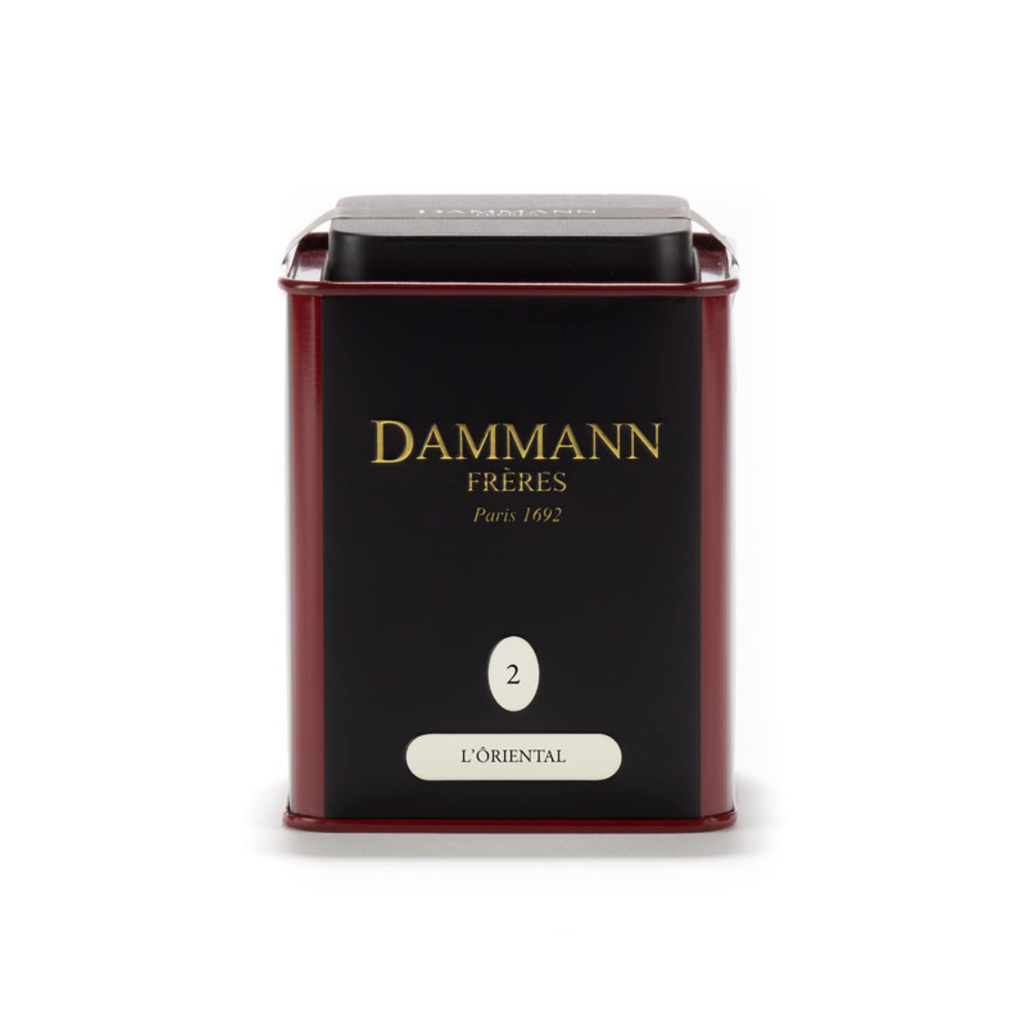 Dammann Frères | Tè Verde Oriental Pesca & Fragoline Bosco | Green Tea Aromi Frutta - 100 Gr | Tè in Foglie in Lattina | Tè Verde Aromatizzato