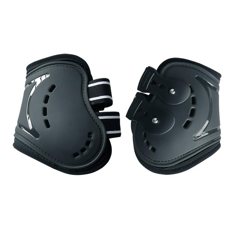 Merauno® Gaiters & Fetlock Caps, Set of 4 Gaiters, Horse Tendon Bandage with Robust Elastic, PU Shell - Image 4