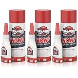 Kraken Bond Wow! CA Glue (3x3.50 oz) with Spray Adhesive Activator (3x13.50 fl oz) - Cyanoacrylate, with Activator, Fast CA Glue for Woodworking, Crazy & Craft - 3 Pack