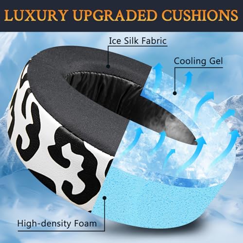 Image of SOULWIT Cooling Gel Earpads Cushions Replacement for Sony PlayStation 5 Pulse PS5 3D Wireless Headset, Ear Pads Cushions with Noise Isolation Foam - CG Snow Leopard