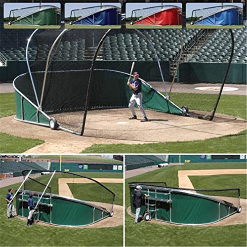 PROCAGE Trigon Sports Baseball Barrier Net #42 Black Size: 14ft x 50ft, 1-3/4