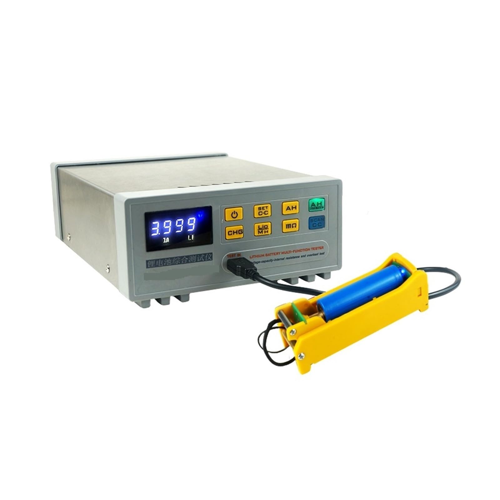 Tester per batterie, T-688A Analizzatore digitale capacità batteria | Offre resistenza interna, analisi della capacità; ideale per batterie di auto, camion e moto.