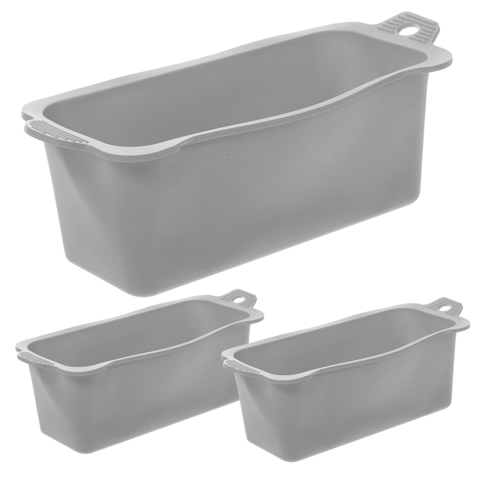 KICHOUSE Oil Drip Pan Silicone Liner 3pcs Reusable Grease Catcher for Grill Grilling Camping Supply Easy to Store