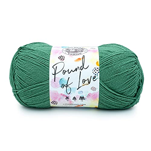 Image of Lion Brand Yarn Pound of Love, Large Value Yarn for Knitting, Crochet, and Crafts, Fern, 1 Pack