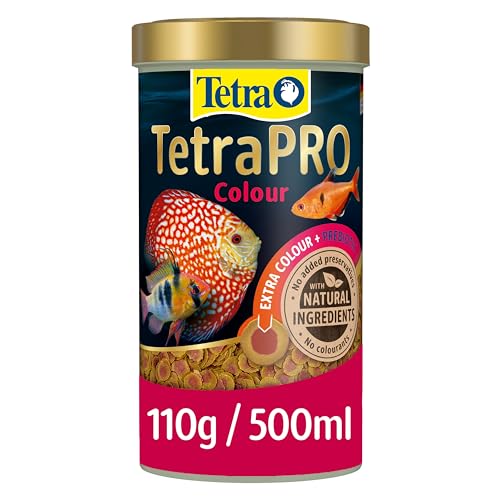 Tetra Pro Colour Multi-Crisps - Premium fish food with colour concentrate for brightly colourful Fish 500ml