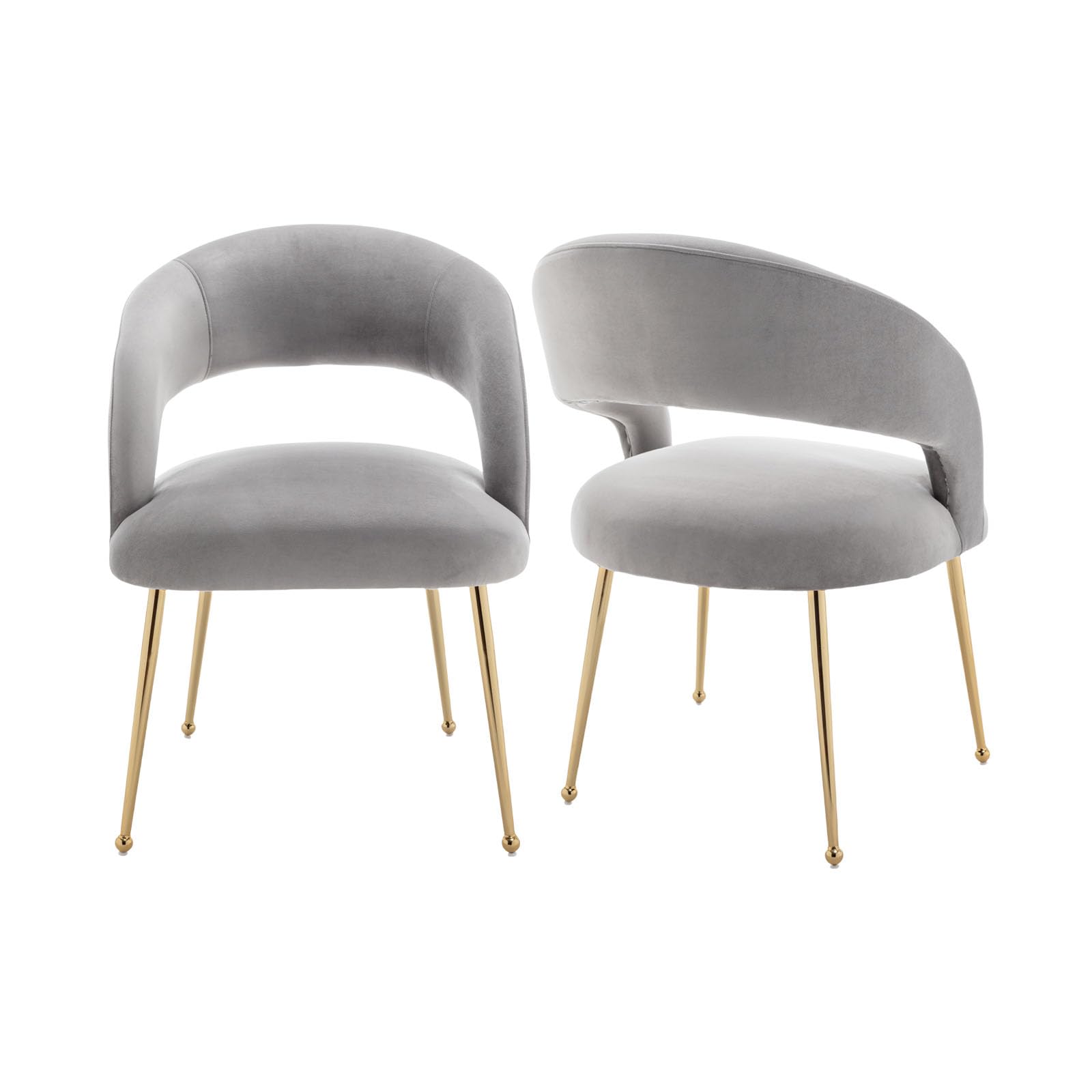 Amazon｜ダイニングチェア、モダンなリビングルームの椅子、ゴールドの