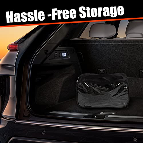 3' X 4' Cargo Net For Pickup Truck Bed, Car, Suv - Heavy Duty Elastic Mesh With Hooks & Bungee Cords & Storage Bag, Stretches To 6' X 8' With 3.5" X 3.5" Latex Bungee Net Mesh #TOP5