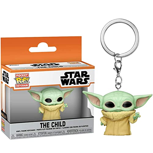 FYDZBSL Yoda Keychain Llavero de Bebé Yoda Llavero El Llavero de Star Wars Decorativo de Dibujos Animados Figura de Acción de Película Clásica Llavero, Perfecto como Regalo (Yoda Beckon)