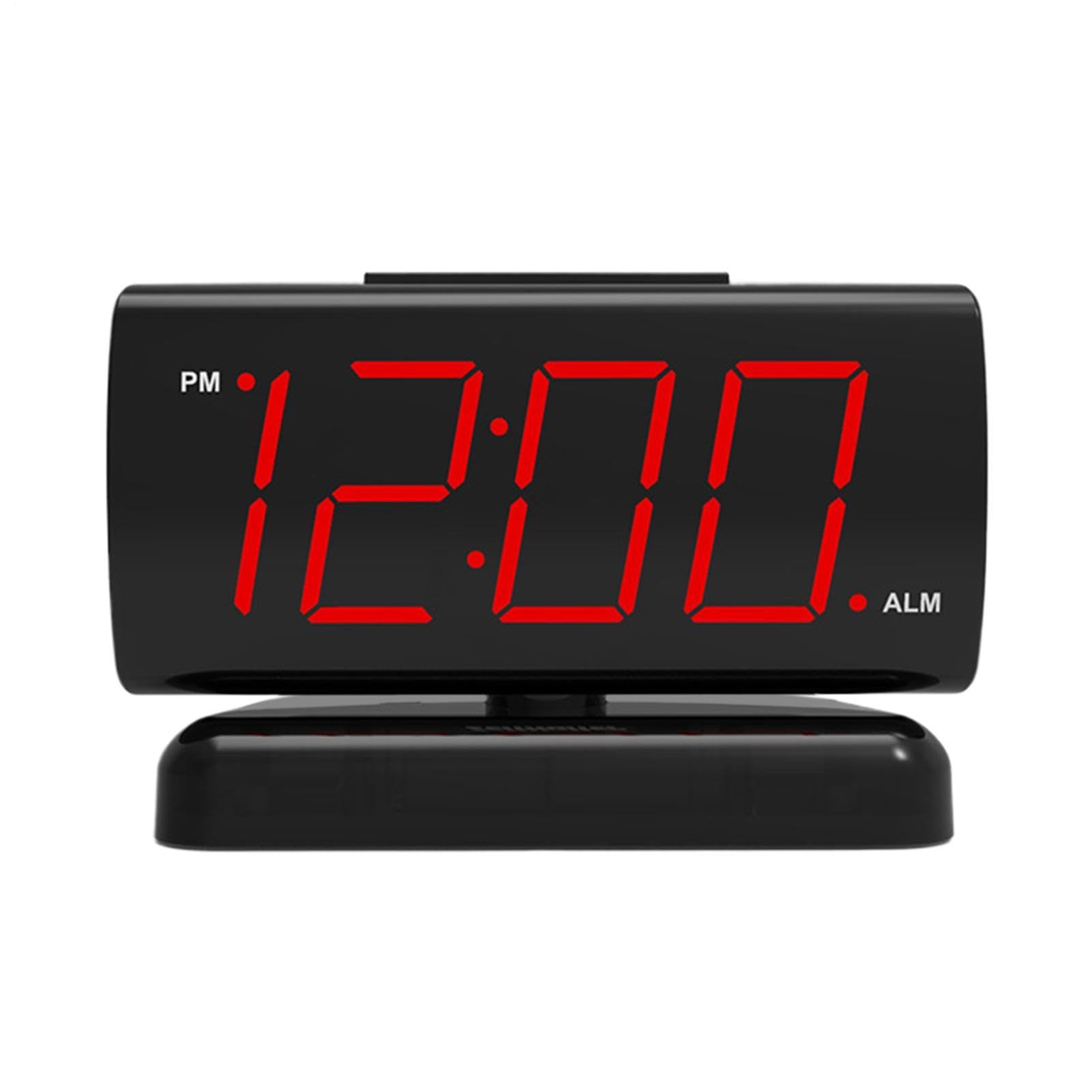 Orologio Sveglia LED Display a cifre rosse da scrivania con ora della