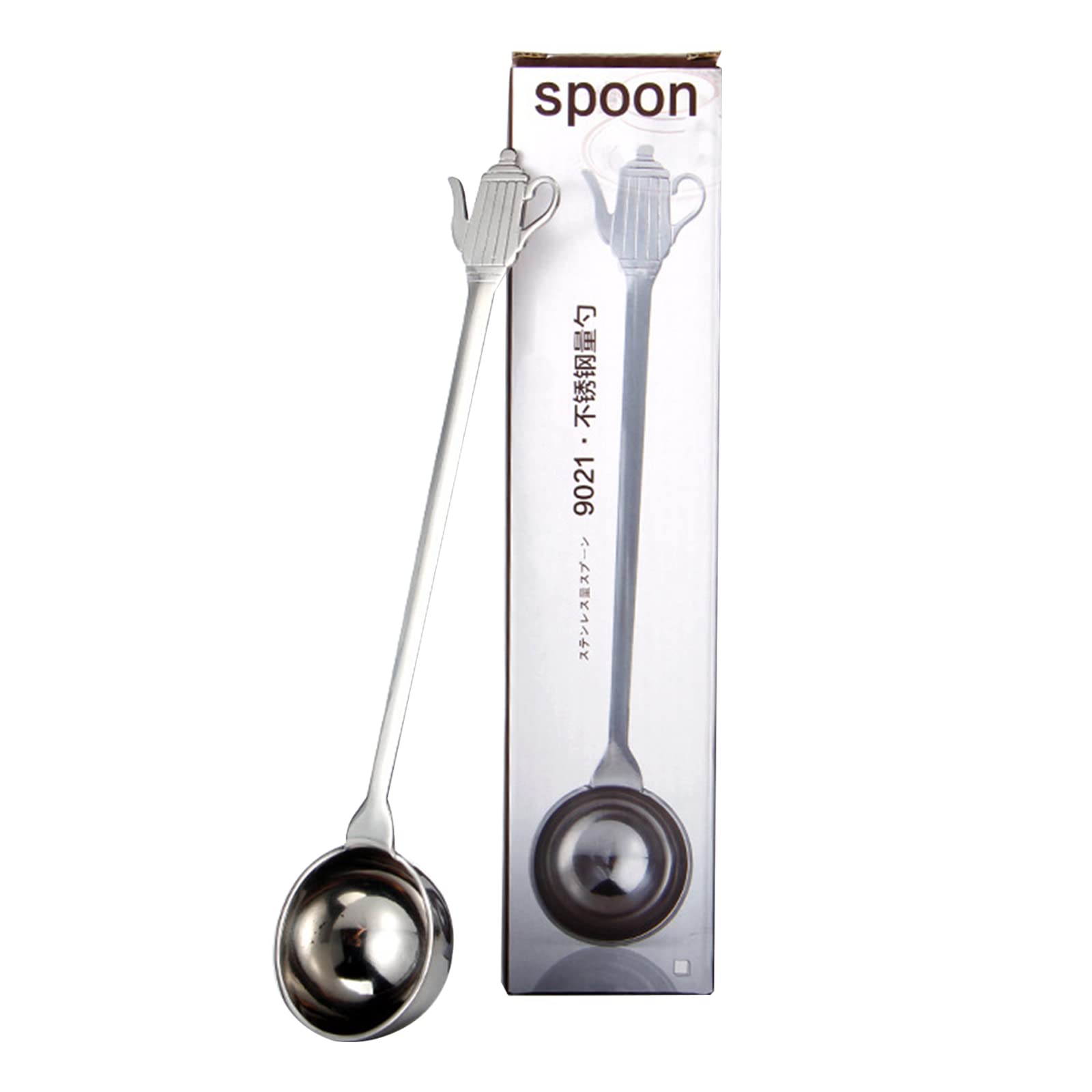 Nucelit Powder Liquid Round Spoon Coffee Powder Scoop Tea Spoon Kitchen Seasoning Cute Coffee Lover Use Spoons for