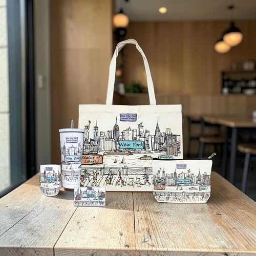 Image of Cities Around the World Artwork Tote Bag Series- Designed in the USA, 17 inchx14 inch, Double Sided Print, Souvenir & Gift