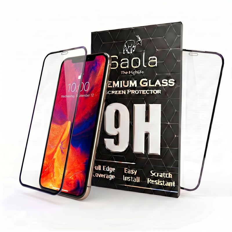 Image of Saola HD+ Oleophobic Tempered Glass For Apple Iphone XS (PACK OF 1) with Hassle-less Installation Kit. Full screen Coverage. 5.8 inch