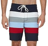 Nautica Men's Quick Dry Striped Swim Trunk