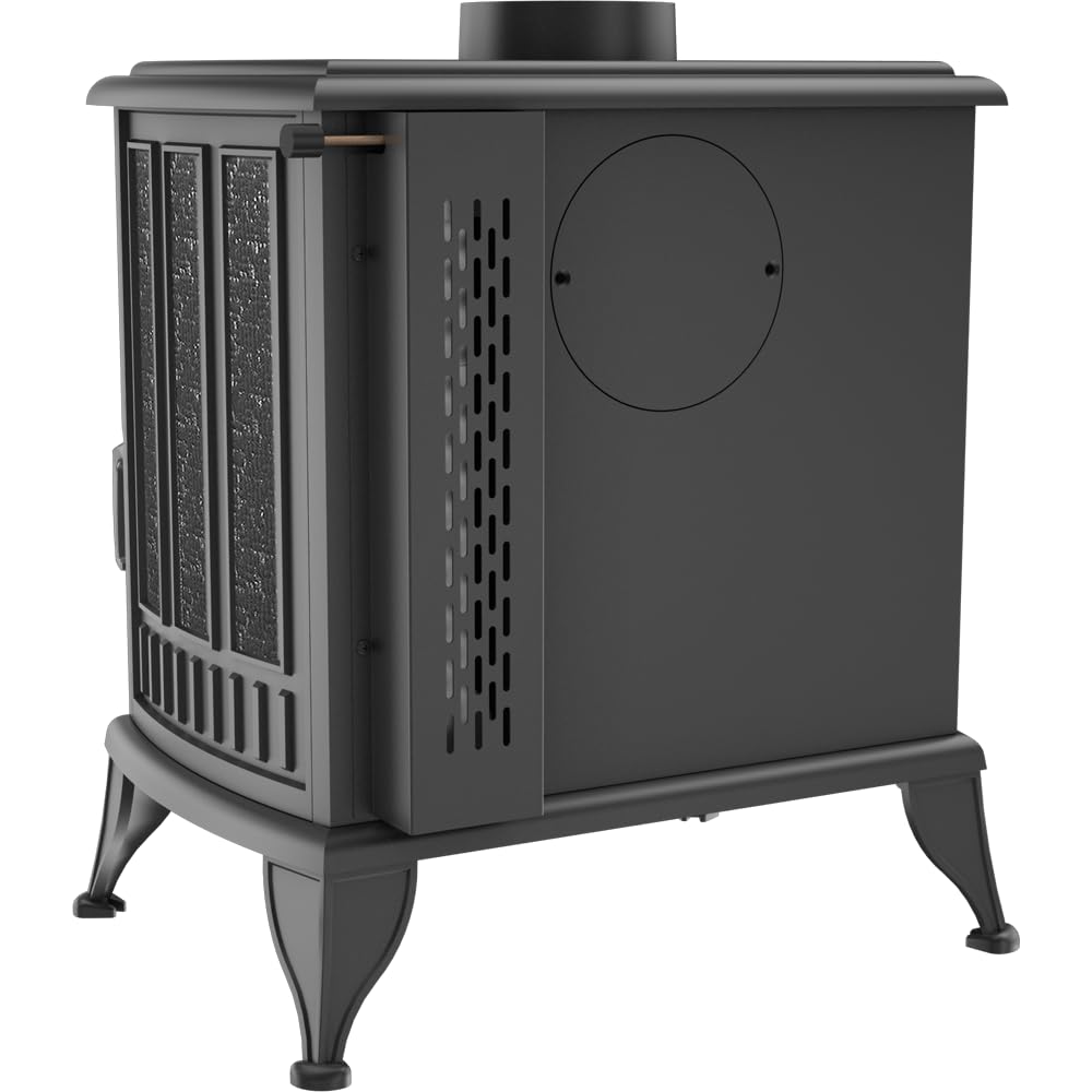 KRATKI Kominek żeliwny KOZA K6 z ASDP Ø 150 8 kW, Kominek na drewno, Kominek wolnostojący, Klasa energetyczna A