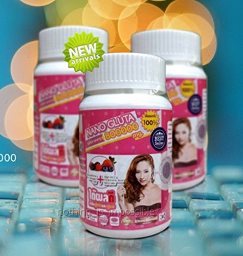 3Bottles NANO GLUTA 800000 MG SUPER ACTIVE WHITENING GLUTATHIONE 3Bottles NANO GLUTA 800000 MG SUPER ACTIVE WHITENING GLUTATHIONE
