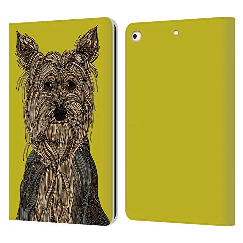 Étui portefeuille iPad 9.7 en cuir Valentina Yorkshire Terrier par Head Case Designs