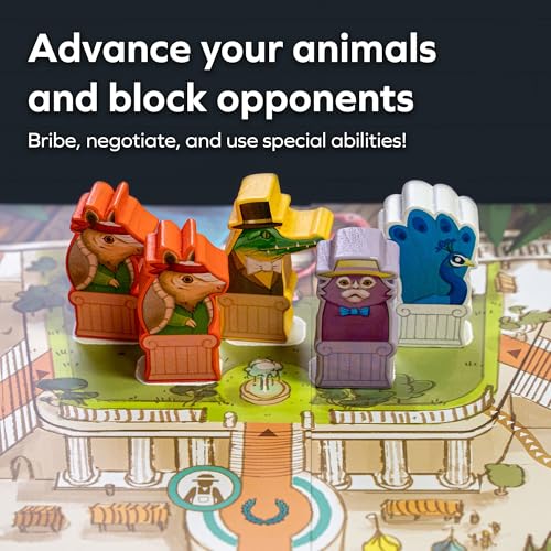 Zoo Vadis juego de mesa de estrategia para 3-7 jugadores miniatura 3