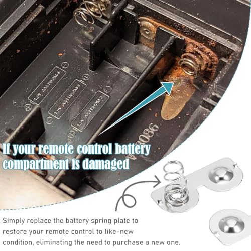 DAOKAI Batterie Federplatte AA Batterie Negativ zu Positiv Umwandlung Frühling Kontakt 26.5x12mm Halbkreis Nickel Platte für DIY Batterie Box Spielzeug Power Slot Zubehör - 30Pcs