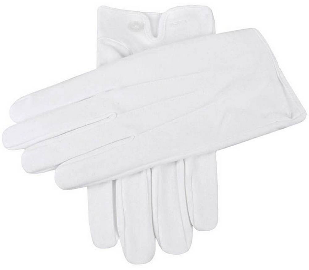 Dents Gants de coton blanc à évent de