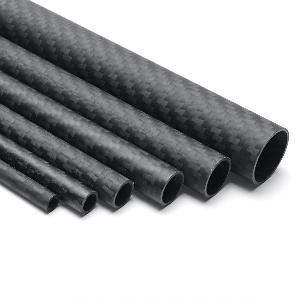 US WHABEST 1pcs Carbon Fiber Tube 3k Matte 50mm OD x 47mm ID X 1000MM Long (Roll Wrapped) /Tubing/Pipe/Shaft