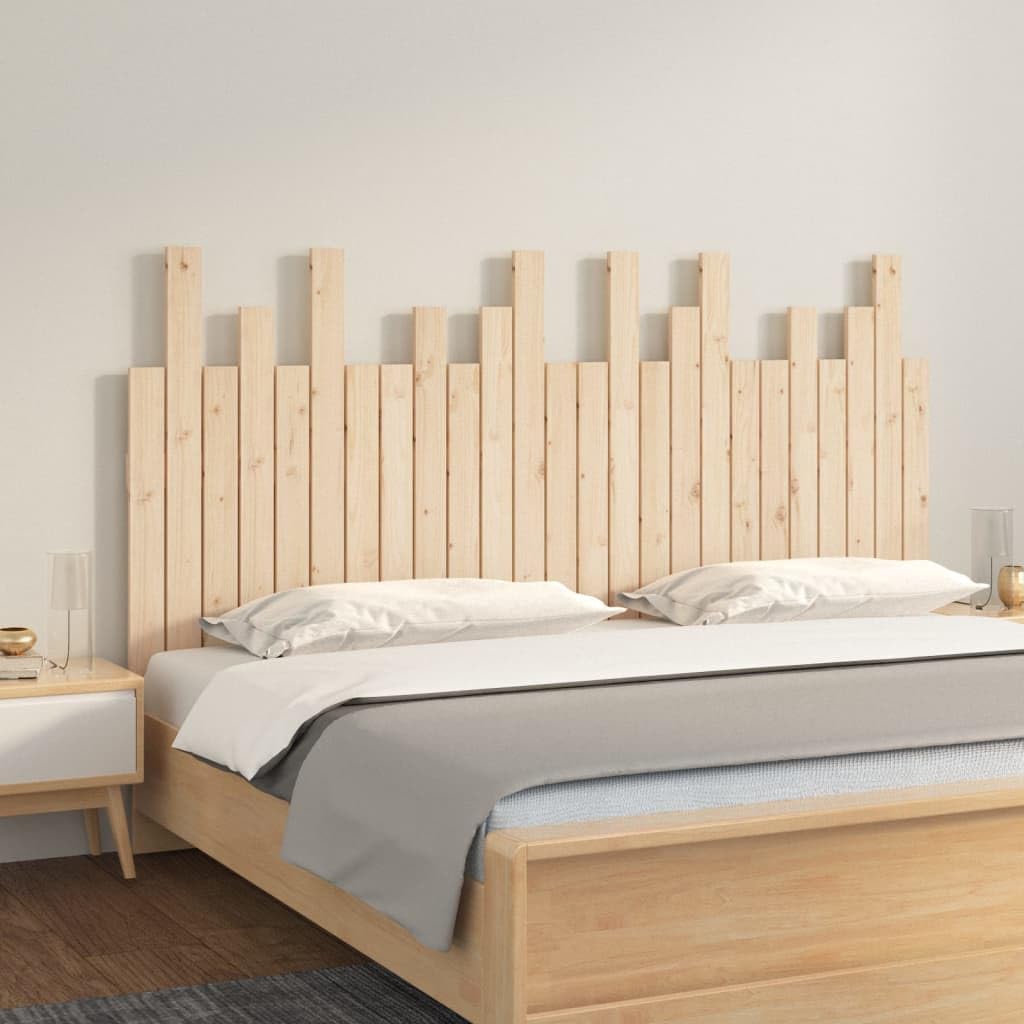 824798 Testiera da Parete 159,5x3x80 cm in Legno Massello di Pino Testata in Legno,Testata Letto Matrimoniale Muebles Dormitorio Spalliera Letto Testiere per Letto Matrimoniale