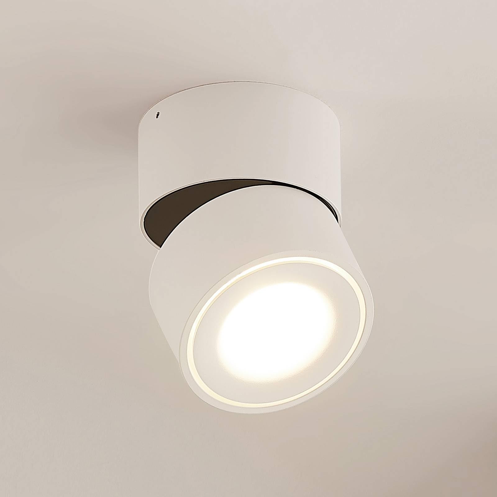 Arcchio LED Deckenlampe Rotari (Modern) in Weiß aus Aluminium (1 flammig,) - Deckenleuchte Wandleuchte Strahler Spot Lampe Flurleuchte