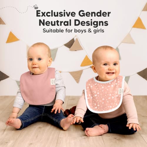 Image of KeaBabies 8-Pack Organic Baby Bibs for Drooling and Teething (Butterflies) | Soft Cotton Bibs for Baby Girl, Boy, Extra Absorbent, Easy to Clean & Put On, Toddler, Newborn, Infant 0-24 Months