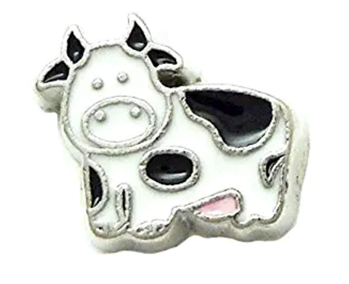 Cherityne Cow Floating Charm for Locket Pendants