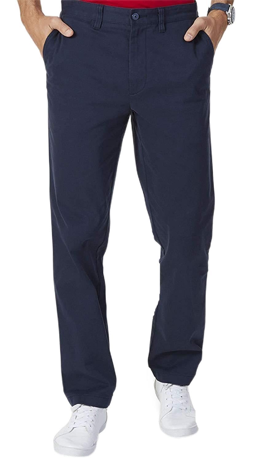 Nautica Mens Stretch Soft Twill, Classic Fit Pants (Navy, 32x30  