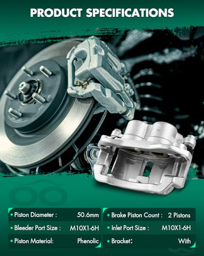 Image of SCITOO 18B4934 Rear Left Disc Brake Caliper w /Bracket Fit For Chev For Express 2500 2003-2020,For GMC For Savana 2500 2003-2020,For GMC For Savana 3500 2003-2020, Double Pistons