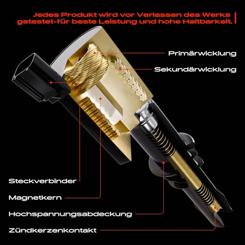 6x Zündspule Zündmodul für 3er 5er 7er E36 E39 E46 8er Z3 Z8 R-a-n-g-e R-o-v-e-r III ZS ZT 75 1993-2005 12131703228